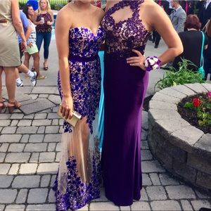 Sherri Hill Purple Prom Dress